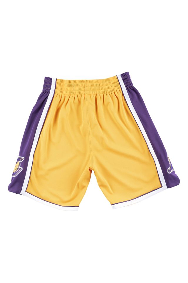 Shorts-Mitchell---Ness-Swingman-Jersey-Authentic-Los-Angeles-Lakers-Home-2009-2010-Amarelo