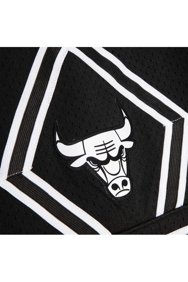 Shorts-Mitchell---Ness-Swingman-Jersey-White-Logo-Chicago-Bulls-1997-Preta