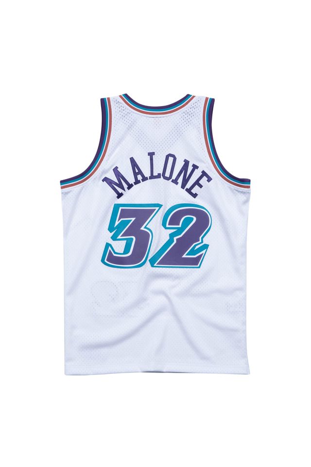 Regata-Mitchell---Ness-Road-Swingman-Jersey-Utah-Jazz-1996-97-Karl-Malone-Branca