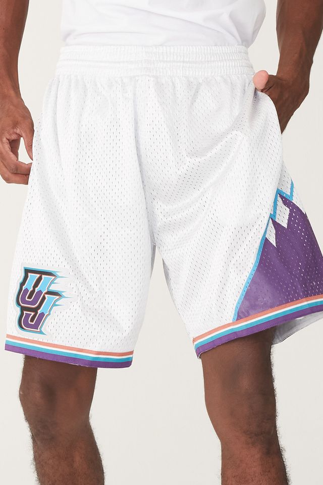 Shorts-Mitchell---Ness-Swingman-Utah-Jazz-Cinza-Metalico