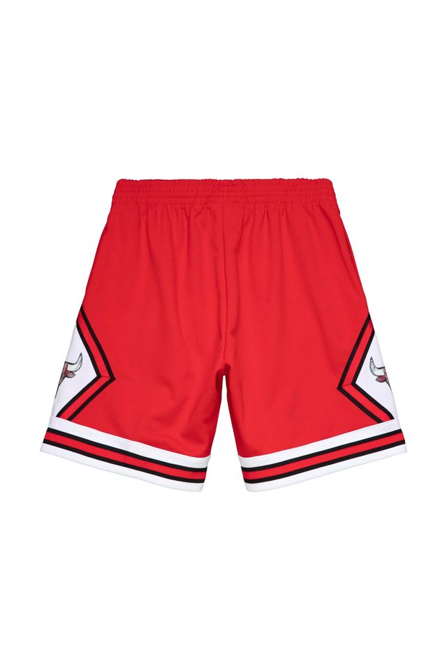 Shorts-Mitchell---Ness-Swingman-Jersey-75th-Anniversary-Lenticular-Chicago-Bulls-1997-1998-Vermelho