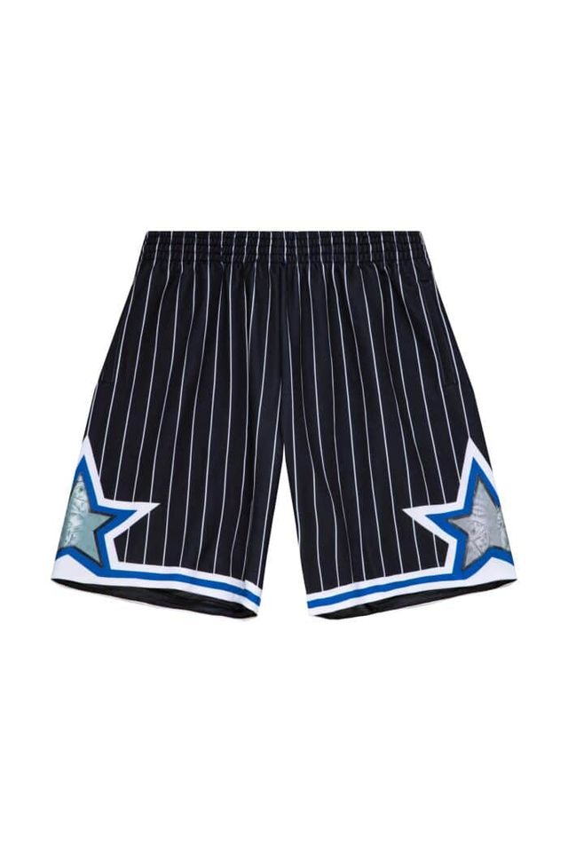 Shorts-Mitchell---Ness-Swingman-Jersey-75th-Anniversary-Lenticular-Orlando-Magic-1994-1995-Preto