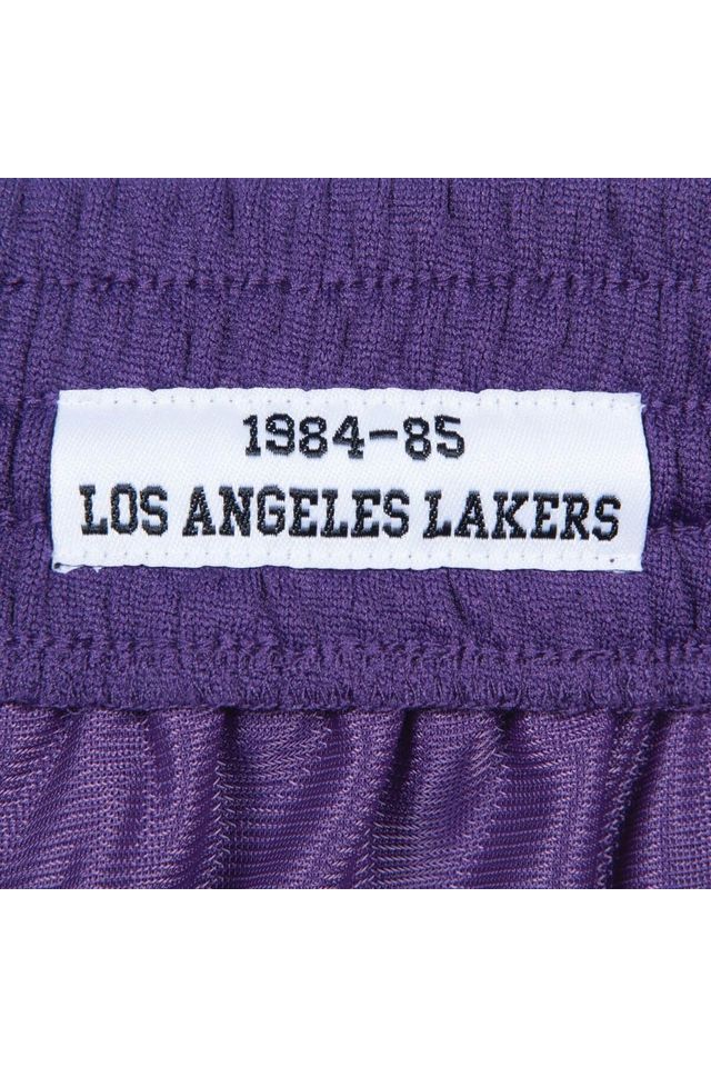 Shorts-Mitchell---Ness-NBA-Swingman-Los-Angeles-Lakers-Road-1984-85-Roxa Shorts-Mitchell---Ness-NBA-Swingman-Los-Angeles-Lakers-Road-1984-85-Roxa
