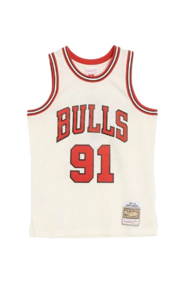 Regata-Mitchell---Ness-Cream-Swingman-Jersey-Chicago-Bulls-1997-98-Dennis-Rodman-Off-White