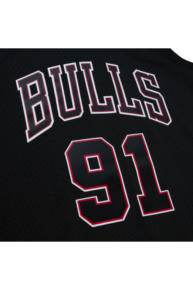 Regata-Mitchell---Ness-Swingman-Jersey-Chicago-Bulls-1997-98-Dennis-Rodman-Preta