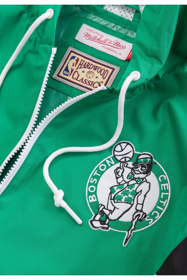 Jaqueta-Mitchell---Ness-NBA-Pullover-Anorak-Boston-Celtics-Verde