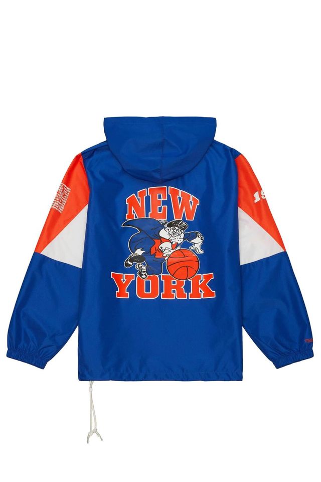 Jaqueta-Mitchell---Ness-NBA-Pullover-Anorak-New-York-Knicks-Azul-Royal