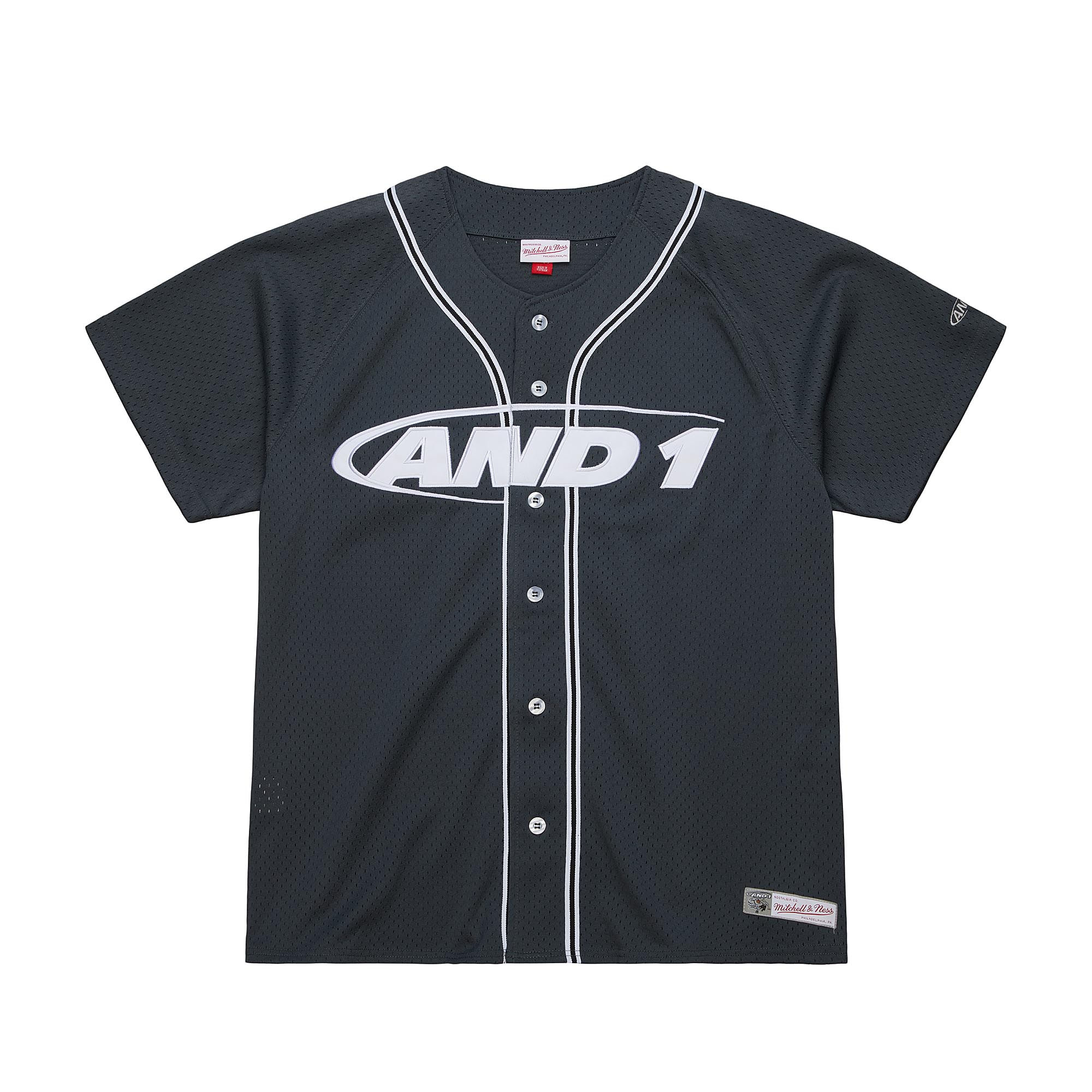Camisa Mitchell & Ness Jersey Collab And1 Baseball Preta - ecko