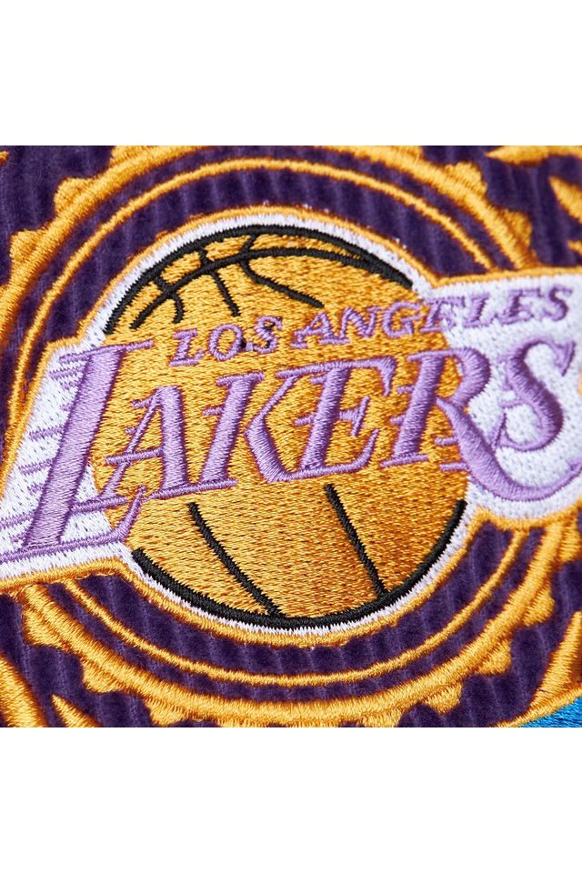 Shorts-Mitchell---Ness-Jersey-Collegiate-Fashion-Los-Angeles-Lakers-Roxo Shorts-Mitchell---Ness-Jersey-Collegiate-Fashion-Los-Angeles-Lakers-Roxo