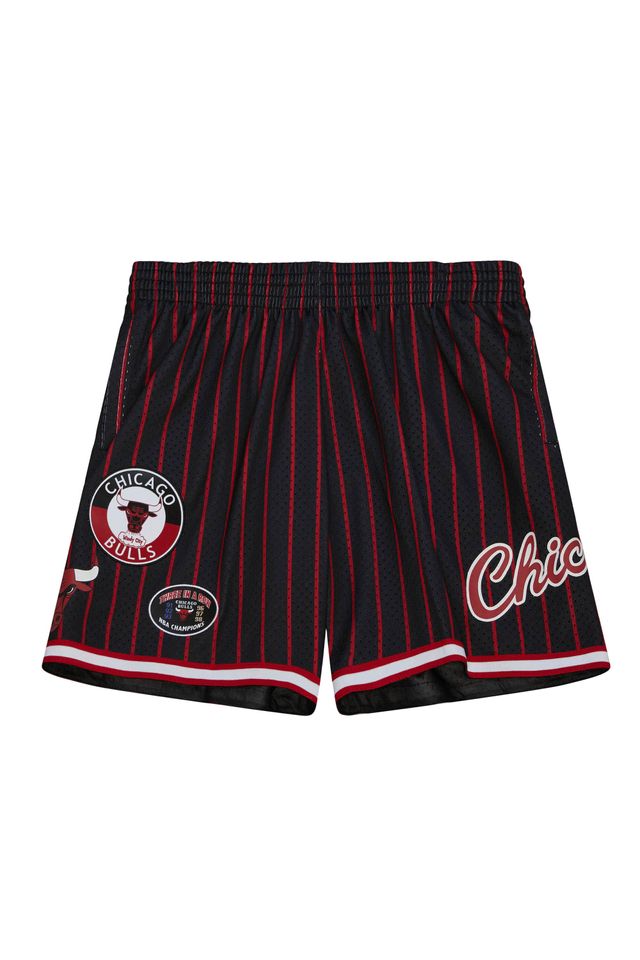 Shorts-Mitchell---Ness-Jersey-City-Collection-Mesh-Chicago-Bulls-Preta Shorts-Mitchell---Ness-Jersey-City-Collection-Mesh-Chicago-Bulls-Preta