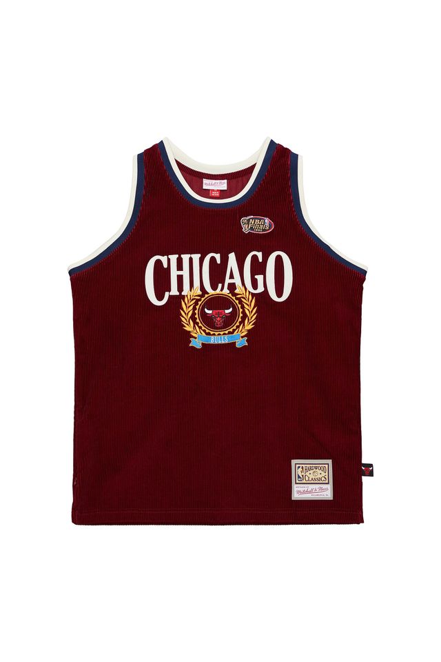 Regata-Mitchell---Ness-Jersey-Collegiate-Fashion-Chicago-Bulls-1997-Dennis-Rodman-Vermelha