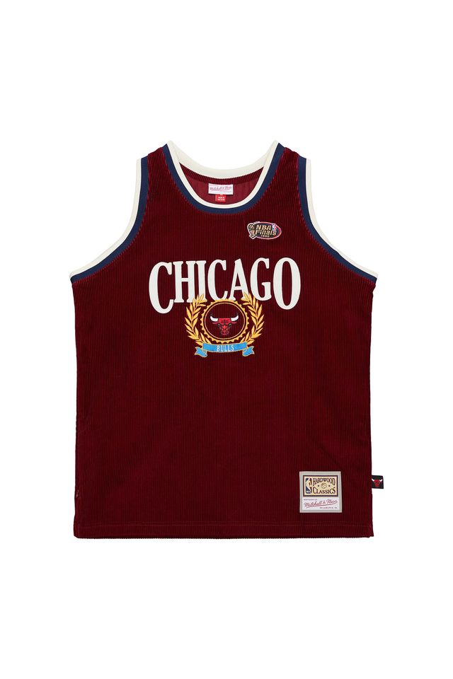 Regata-Mitchell---Ness-Jersey-Collegiate-Fashion-Chicago-Bulls-1997-Dennis-Rodman-Vermelha Regata-Mitchell---Ness-Jersey-Collegiate-Fashion-Chicago-Bulls-1997-Dennis-Rodman-Vermelha