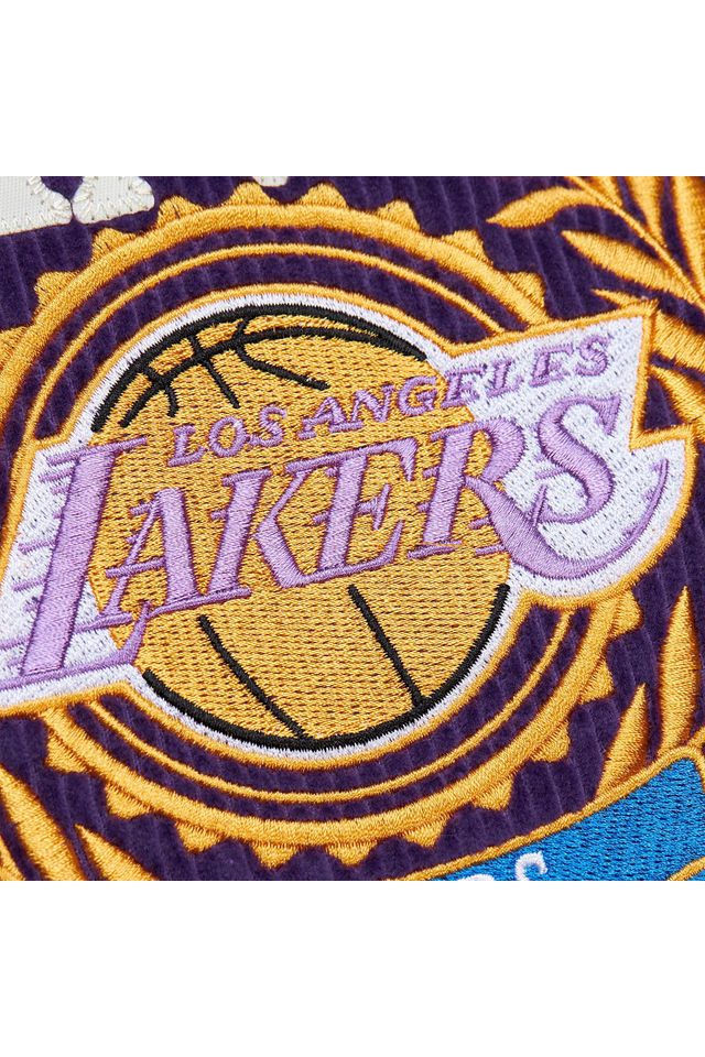 Regata-Mitchell---Ness-Jersey-Collegiate-Fashion-Los-Angeles-Lakers-1996-Shaquille-O-Neal-Roxa