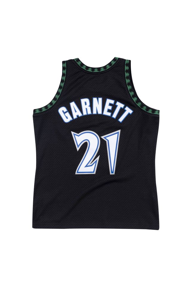 Regata-Mitchell---Ness-Alternate-Swingman-Jersey-Minnesota-Timberwolves-1997-98-Kevin-Garnett-Preta