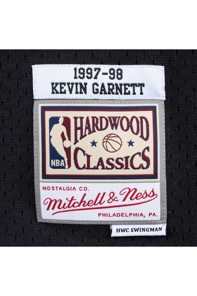 Regata-Mitchell---Ness-Alternate-Swingman-Jersey-Minnesota-Timberwolves-1997-98-Kevin-Garnett-Preta Regata-Mitchell---Ness-Alternate-Swingman-Jersey-Minnesota-Timberwolves-1997-98-Kevin-Garnett-Preta