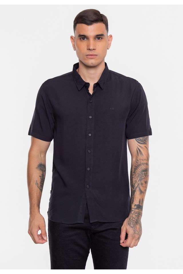 Camisa-HD-Viscose-Preta