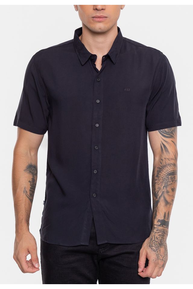 Camisa-HD-Viscose-Preta