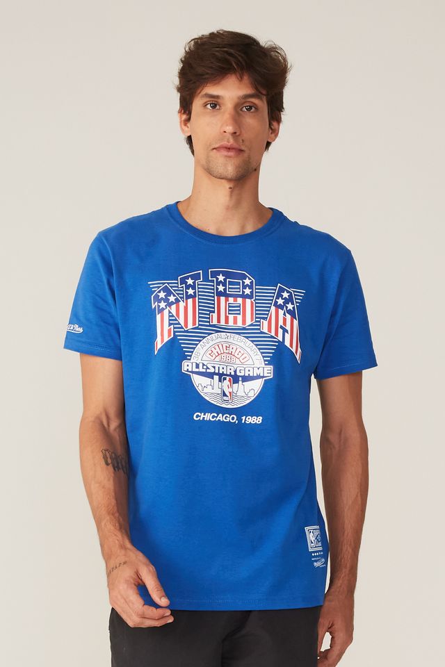 Camiseta-Mitchell---Ness-Estampada-All-Star-Game-Azul