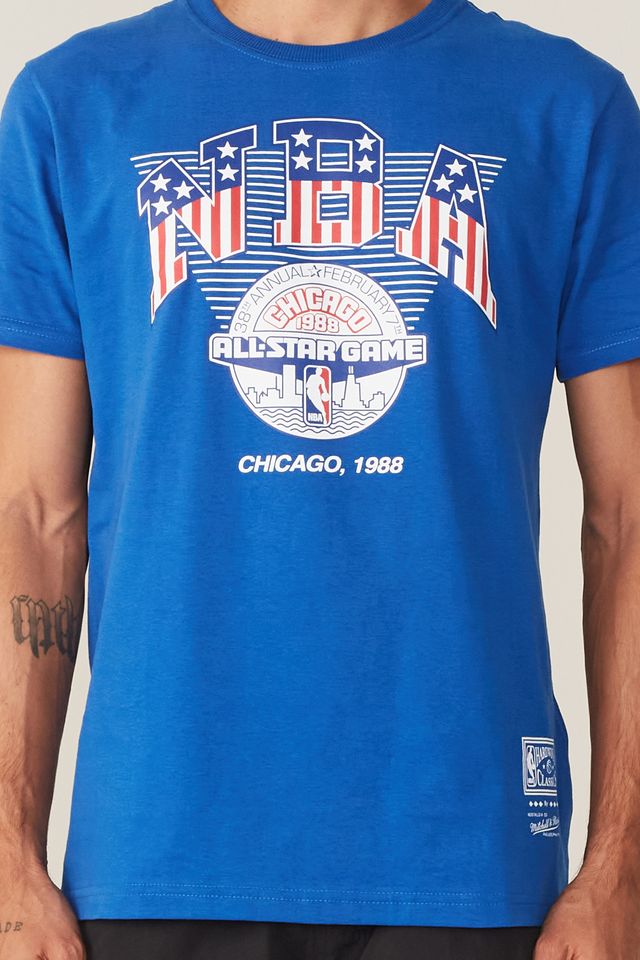 Camiseta-Mitchell---Ness-Estampada-All-Star-Game-Azul