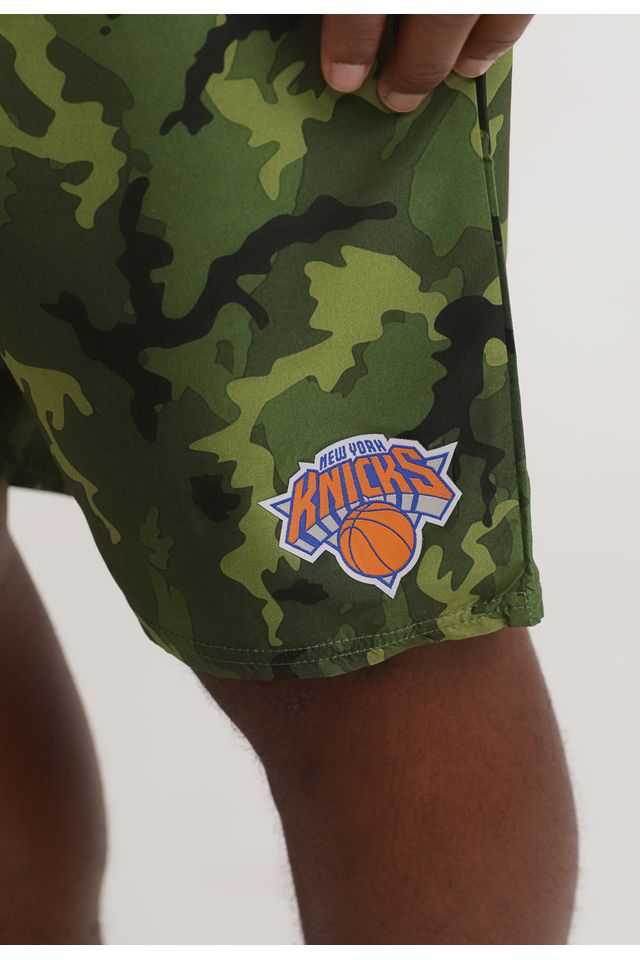 Bermuda-NBA-Sintetica-Camuflada-New-York-Knicks-Verde