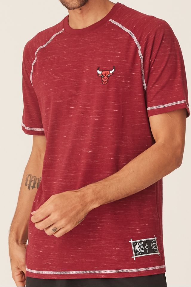 Camiseta-NBA-Especial-Chicago-Bulls-Casual-Bordo