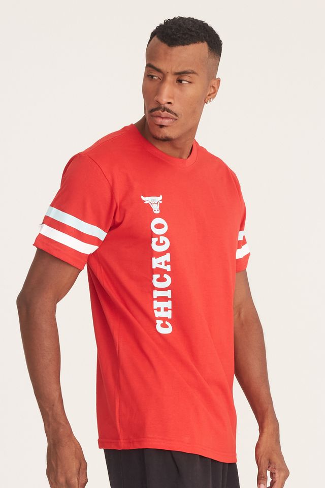 Camiseta-NBA-Especial-Chicago-Bulls-Casual-Vermelha
