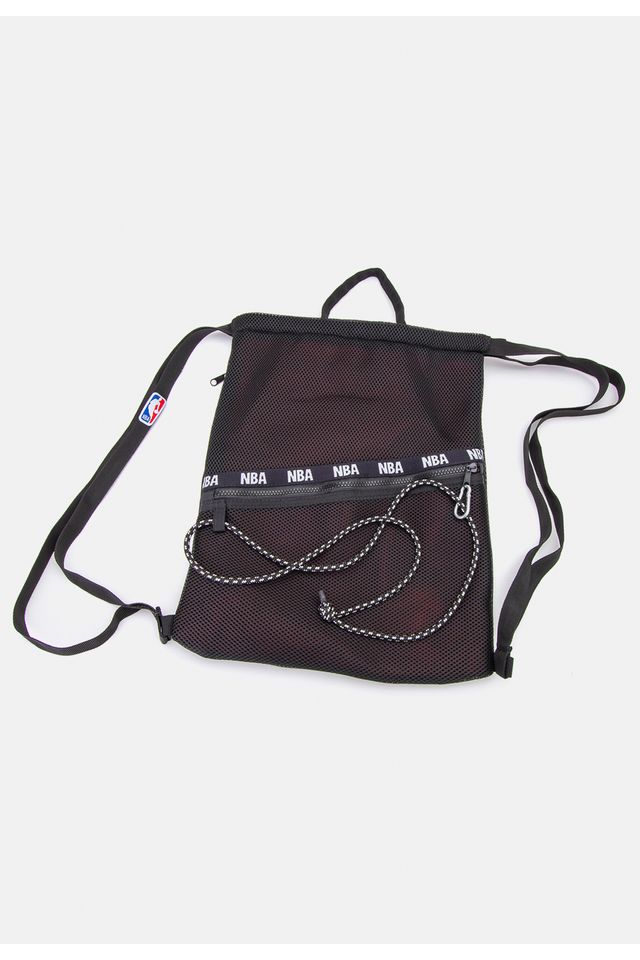 Bolsa-NBA-Mesh-Mini-Logo-Preta
