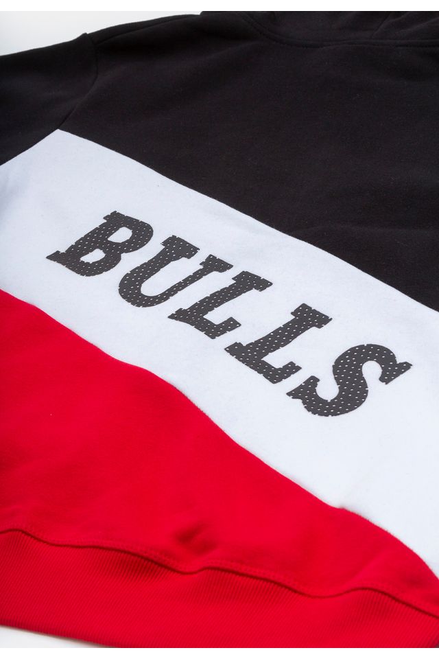 Moletom-NBA-Juvenil-Aberto-Com-Capuz-Chicago-Bulls-Preto