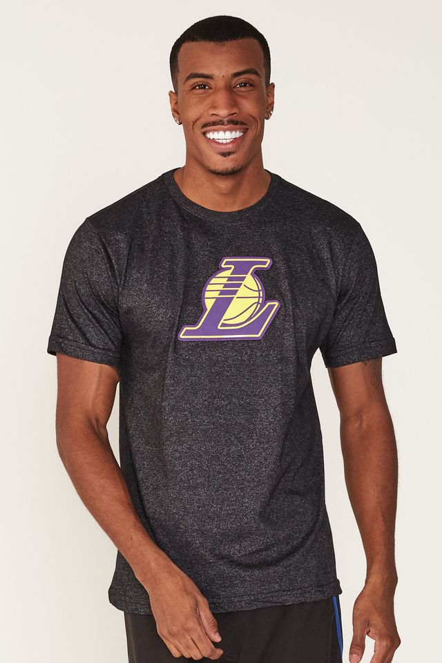 Camiseta-NBA-Especial-Los-Angeles-Lakers-Casual-Preta