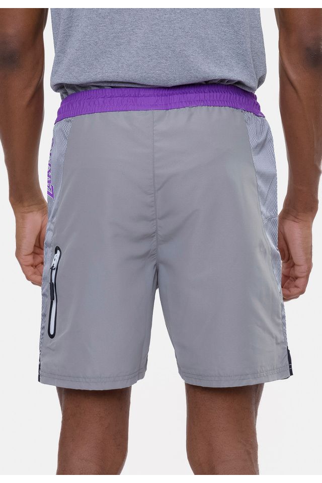Shorts-NBA-Volley-Los-Angeles-Lakers-Cinza