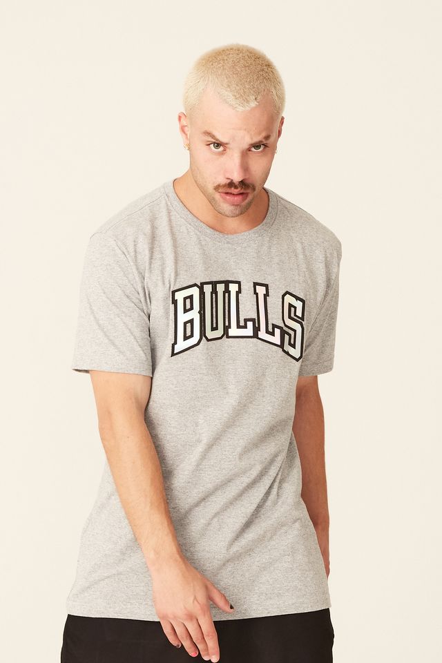 Camiseta-NBA-Estampada-Holographic-Chicago-Bulls-Cinza-Mescla