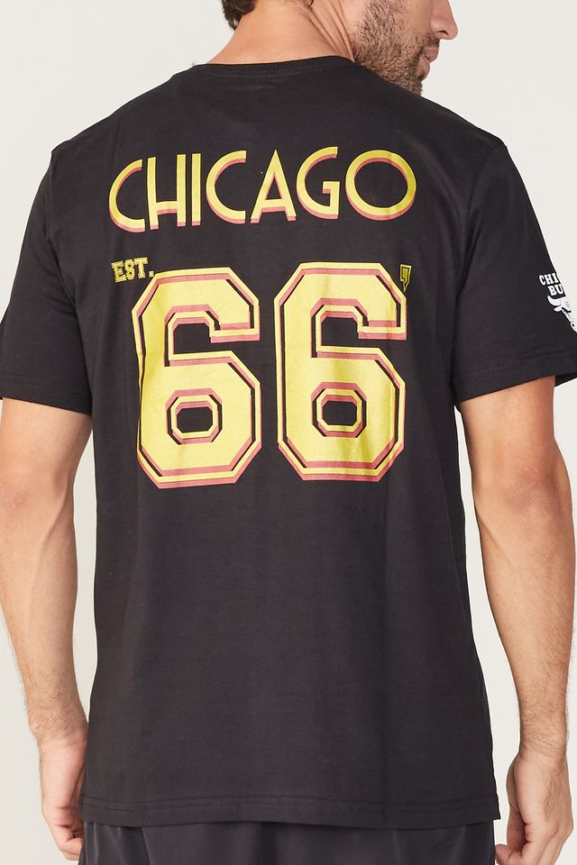 Camiseta-NBA-Estampada-Chicago-Bulls-Preta