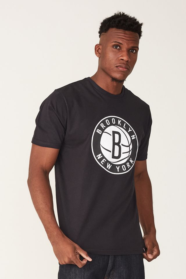 Camiseta-NBA-Estampada-Brooklyn-Nets-Preta