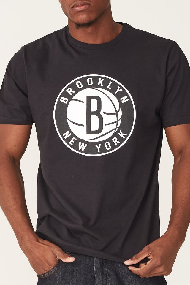 Camiseta-NBA-Estampada-Brooklyn-Nets-Preta