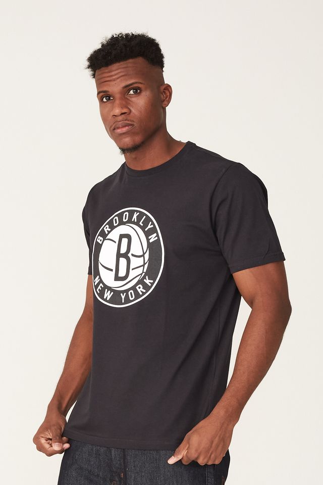 Camiseta-NBA-Estampada-Brooklyn-Nets-Preta