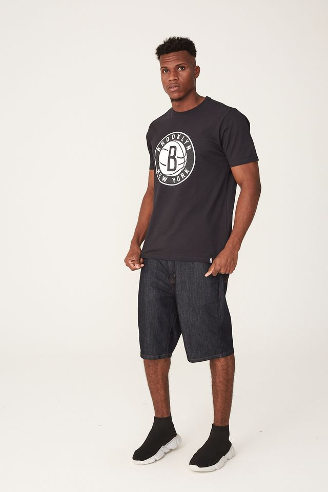 Camiseta-NBA-Estampada-Brooklyn-Nets-Preta