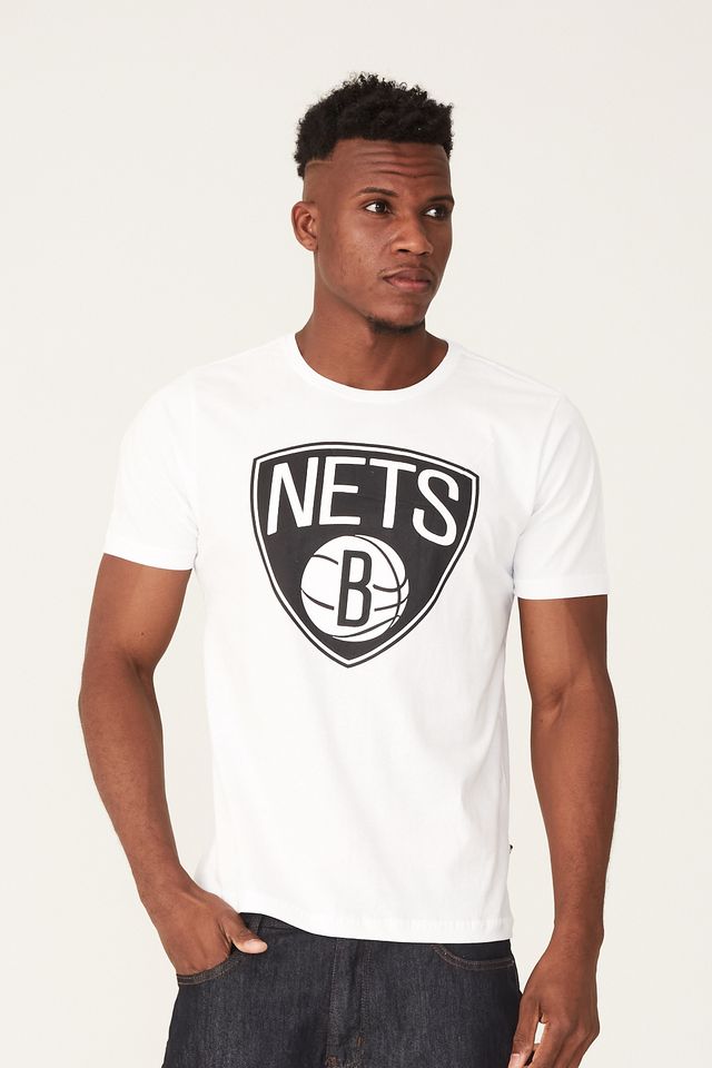 Camiseta-NBA-Estampada-Brooklyn-Nets-Branca