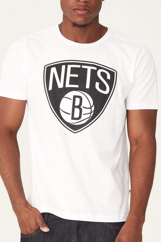 Camiseta-NBA-Estampada-Brooklyn-Nets-Branca