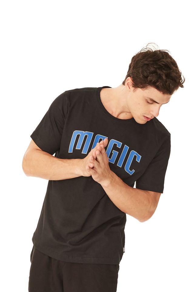 Camiseta-NBA-Estampada-Orlando-Magic-Preta