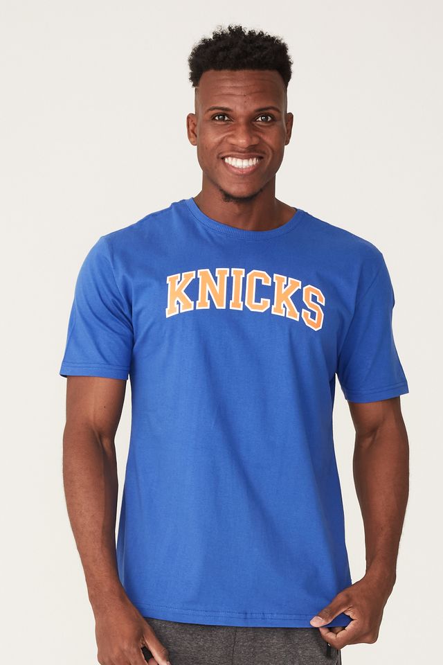 Camiseta-NBA-Estampada-New-York-Knicks-Azul