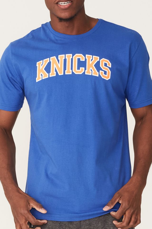 Camiseta-NBA-Estampada-New-York-Knicks-Azul