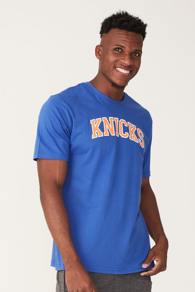 Camiseta-NBA-Estampada-New-York-Knicks-Azul