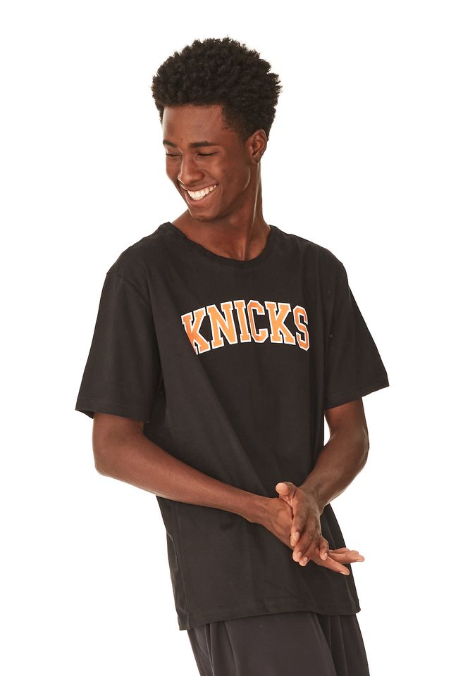 Camiseta-NBA-Estampada-New-York-Knicks-Preta