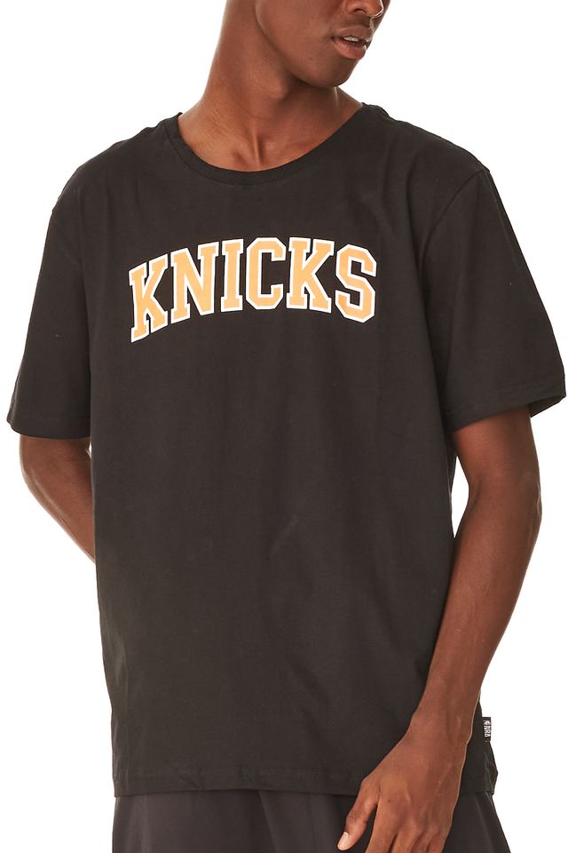 Camiseta-NBA-Estampada-New-York-Knicks-Preta