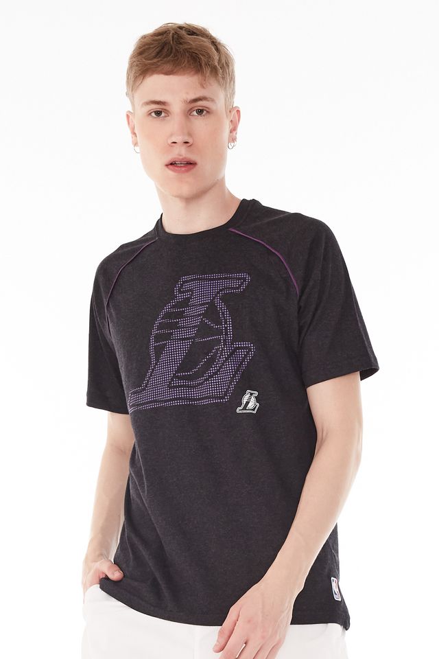 Camiseta-NBA-Especial-Los-Angeles-Lakers-Preta-Mescla