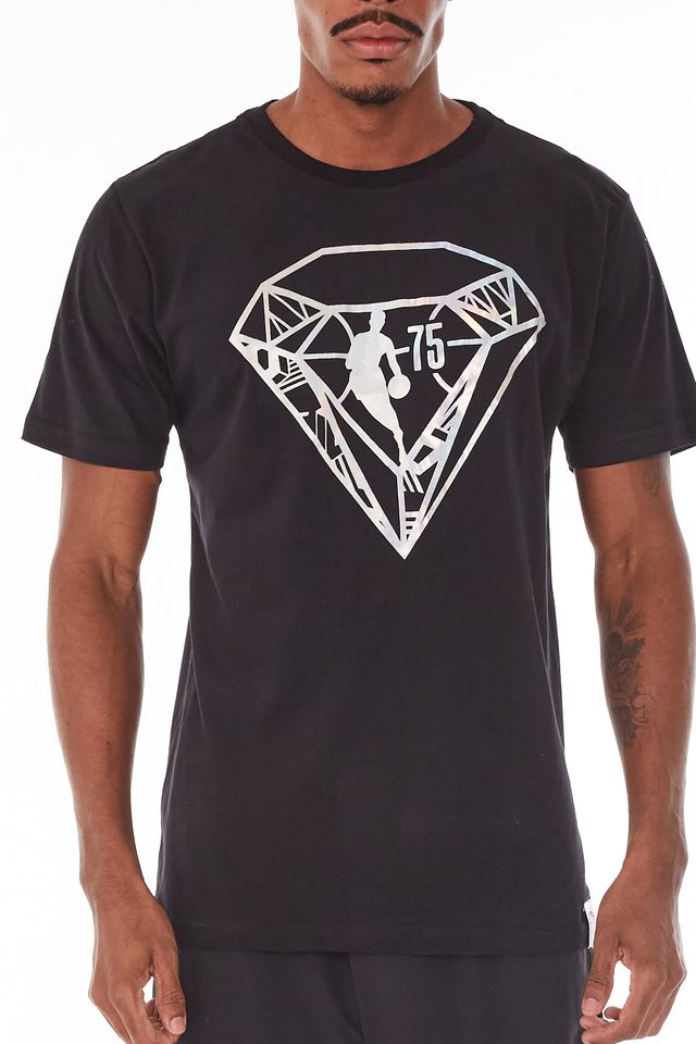 Camiseta-NBA-Especial-Big-Diamond-Preta