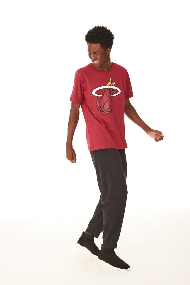 Camiseta-NBA-Estampada-Miami-Heat-Vinho