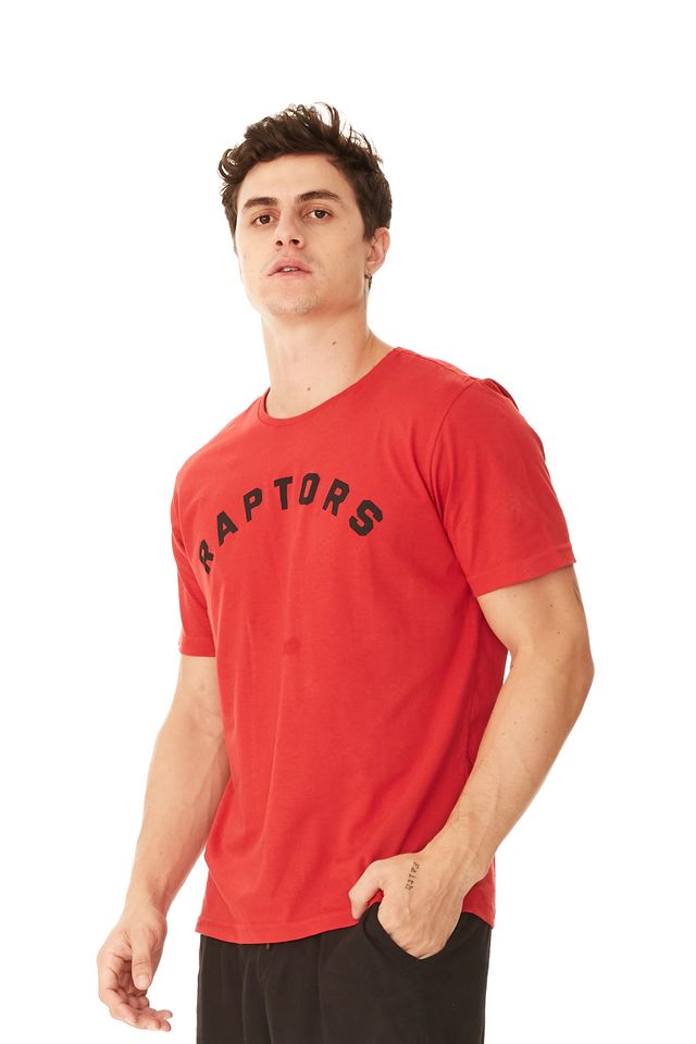 Camiseta-NBA-Estampada-Toronto-Raptors-Vermelha