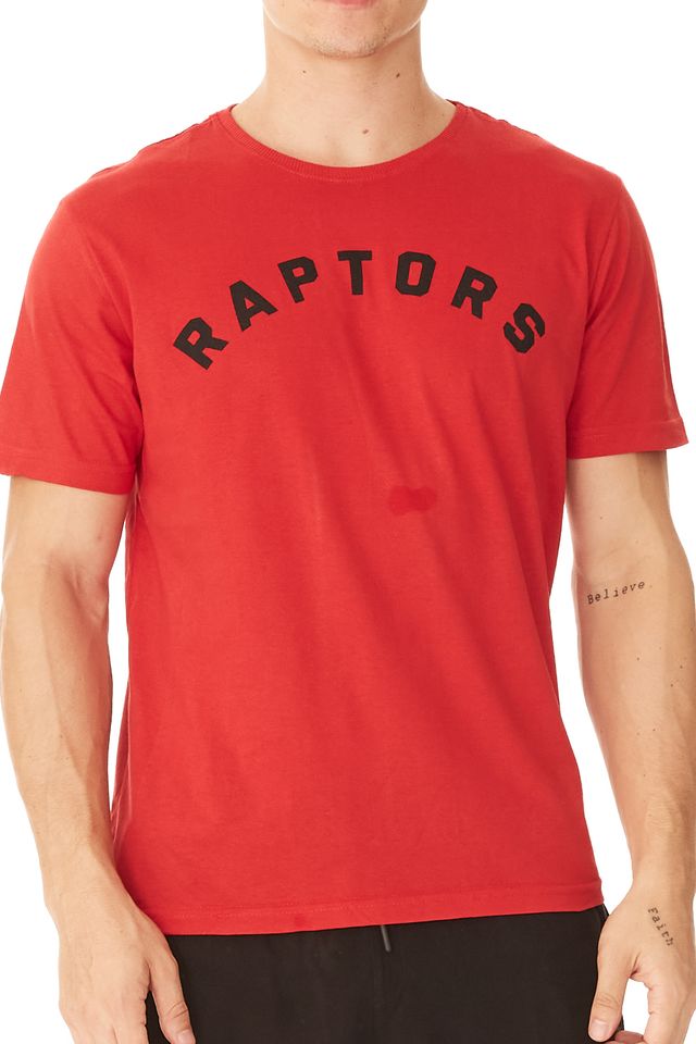 Camiseta-NBA-Estampada-Toronto-Raptors-Vermelha