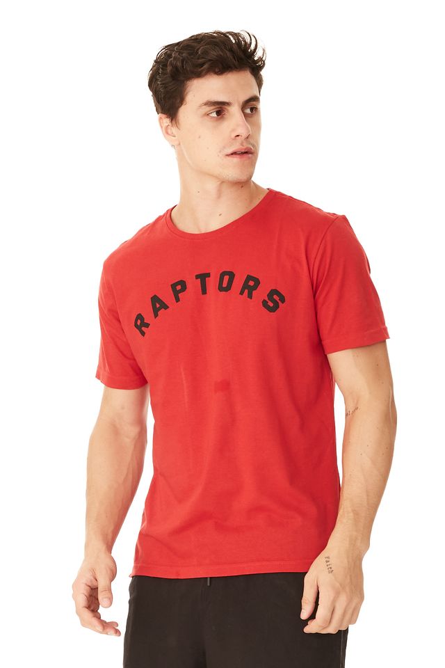 Camiseta-NBA-Estampada-Toronto-Raptors-Vermelha
